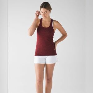 Lululemon Swiftly Tech Racerback Tank Top Black True Red Size 6 Athleisure